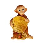 Сувенир полистоун "Кроха обезьянка с рублём" МИКС, 6,2х4,3х2,8 см - Фото 1