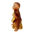 Сувенир полистоун "Кроха обезьянка с рублём" МИКС, 6,2х4,3х2,8 см - Фото 3