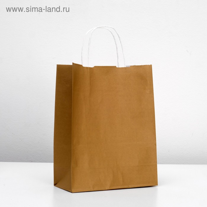 Пакет крафт "Радуга" капучино, 25 х 11 х 32 см - Фото 1