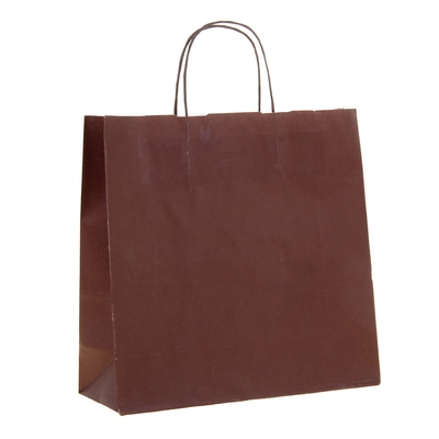 Пакет крафт "Радуга" шоколад, 32 х 12 х 32 см