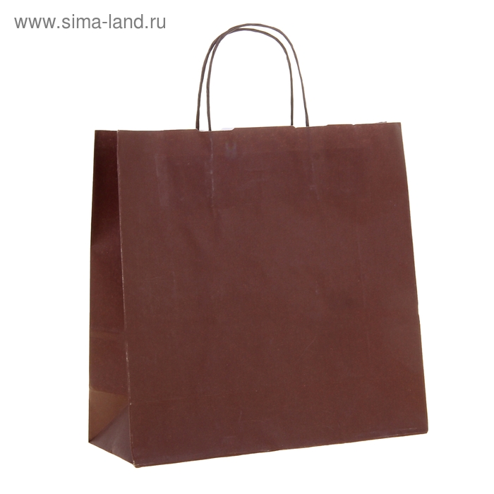 Пакет крафт "Радуга" шоколад, 32 х 12 х 32 см - Фото 1