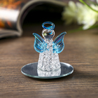 Сувенир стекло ангел "Юбочка сеточкой" на зеркале 4,8х4х4 см - Фото 3