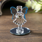 Сувенир стекло ангел "С цветочком" на зеркале 5,5х6х6 см - Фото 1