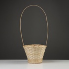 Корзина плетёная, 23×17/53 см, натуральный, бамбук - Фото 1