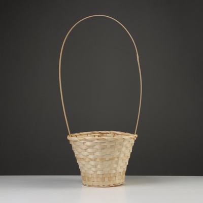 Корзина плетёная, 23×17/53 см, натуральный, бамбук