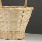 Корзина плетёная, 23×17/53 см, натуральный, бамбук - Фото 3