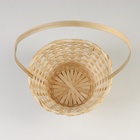 Корзина плетёная, 23×17/53 см, натуральный, бамбук - Фото 4