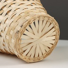 Корзина плетёная, 23×17/53 см, натуральный, бамбук - Фото 5