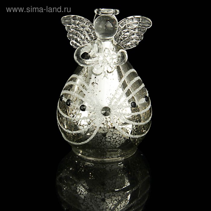 Сувенир стекло ангел "Зимняя вьюга" 9,5х5,8х6,7 см - Фото 1
