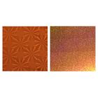 Пленка голография, оранжевый, 70 х 100 см, рисунок МИКС - Фото 2