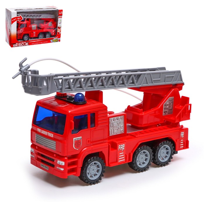 Машина инерционная «Пожарная», масштаб 1:16, световые и звуковые эффекты, стреляет водой, МИКС - Фото 1