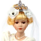 Кукла коллекционная невеста с букетом 30 см - Фото 5