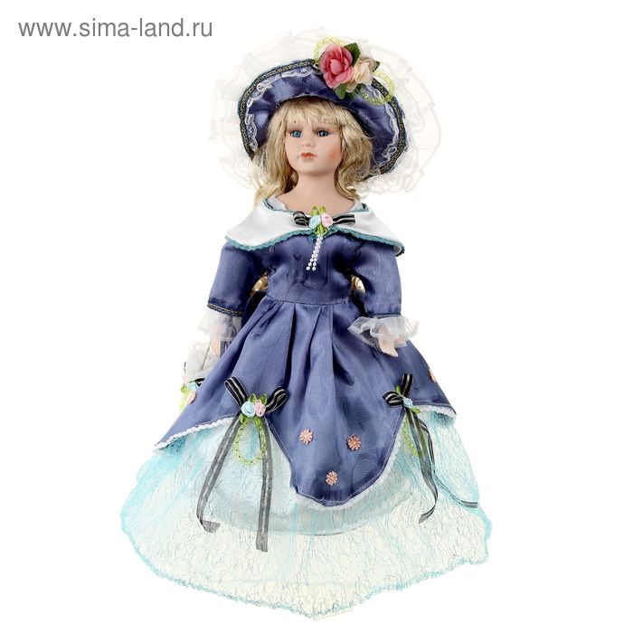 Кукла коллекционная Вероника с зонтиком 40 см - Фото 1