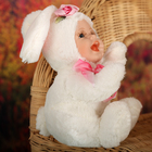 Кукла коллекционная керамика "Малыш в костюме зайчика" сидит 32 см - Фото 2