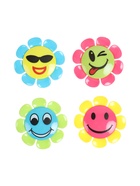 Набор точилок, 4 штуки с контейнером «Ромашка-смайл», МИКС - Фото 1