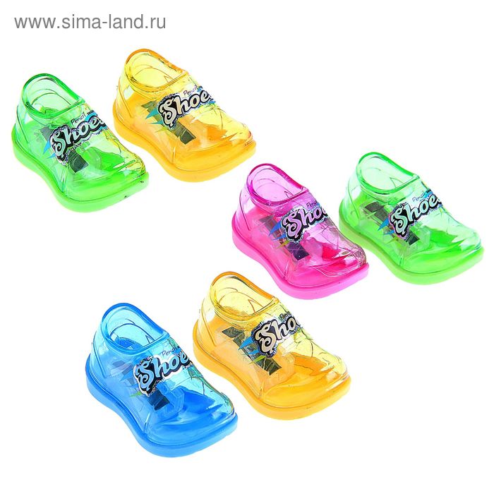 Набор точилок 2шт МИКС с контейнером Кроссовки - Фото 1