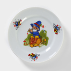 Набор посуды детский Добрушский завод «Лесовичок», 3 предмета: кружка, миска, тарелка, фарфор, белый, рисунок МИКС - Фото 2