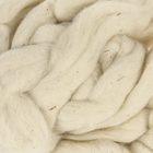 Шерсть для валяния сливер из тонкой шерсти 100гр (0770, натур.светлый) - Фото 1