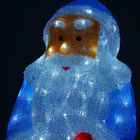 Фигура акрил. "Дед мороз" 35х31х66 см, 100 LED, 8 режимов, 220V, БЕЛЫЙ - Фото 4