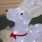 Светодиодная фигура «Оленёнок» 46×70×22 см, акрил, 100 LED, 8 режимов, 24 В, свечение белое - Фото 3