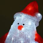 Фигура акрил. "Дед мороз" 32.5х27х40 см, 40 LED, 8 режимов, 220V, БЕЛЫЙ - Фото 6