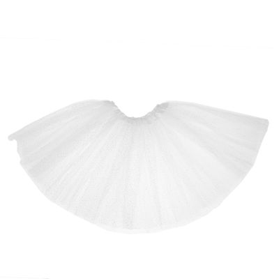 Карнавальная юбка, трёхслойная, 4-6 лет, цвет белый
