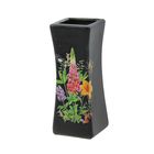 набор ваз керамика 2 шт мини цветы черный 16 см - Фото 2