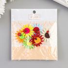 Декор для творчества войлок "Божья коровка на ромашке" (набор 6 шт), d-3.8 см, 12х11 см - Фото 4