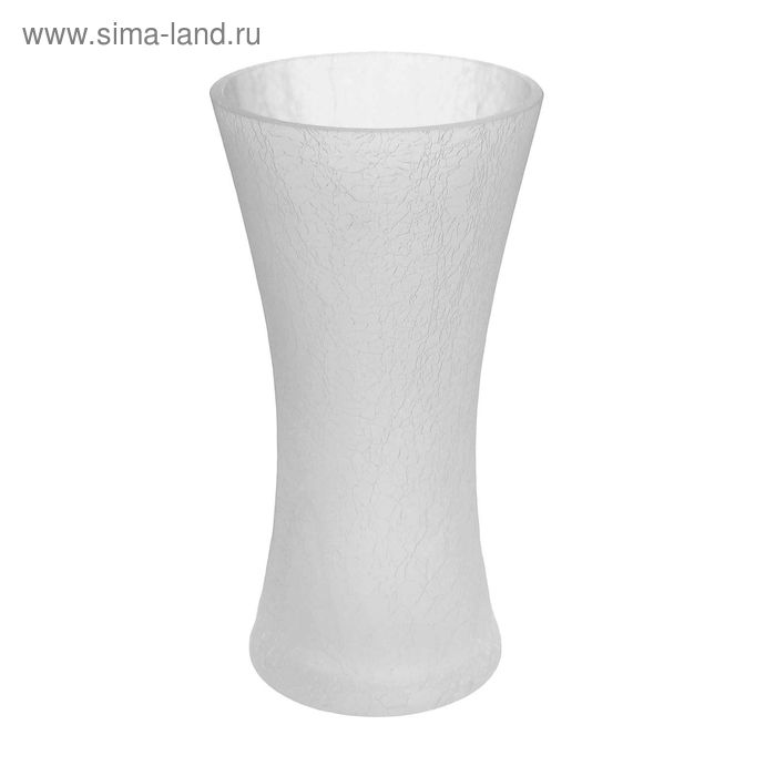 ваза стекло зимний сон талия 19,5*10 см кракле - Фото 1