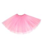 Карнавальная юбка 3-х слойная 4-6 лет, цвет светло - розовый - фото 809627453