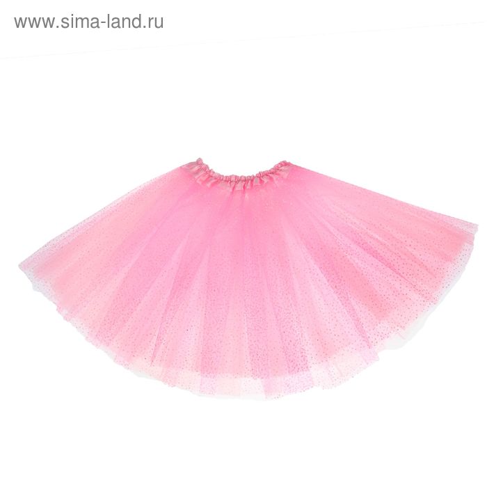 Карнавальная юбка 3-х слойная 4-6 лет, цвет светло - розовый - Фото 1