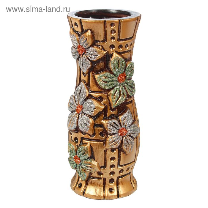 ваза керамика 20 см ромашковое поле ( 3 вида) - Фото 1