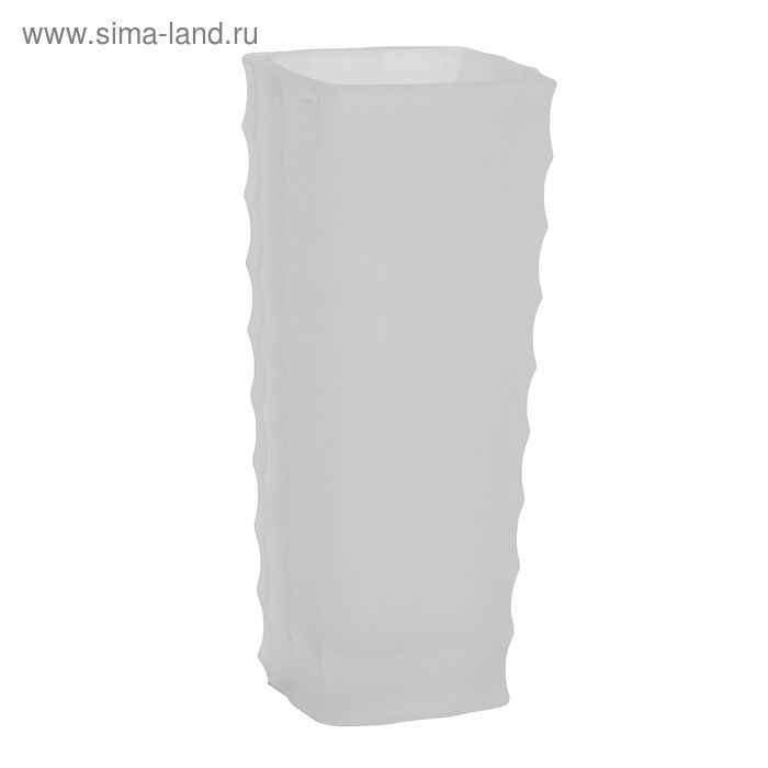 ваза стекло зимний сон 15,5*6 см квадратики - Фото 1