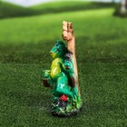 Садовая фигура "Лягушка Welcome", разноцветная, гипс, 28 см - Фото 4