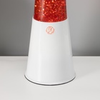 Светильник «Цилиндр» Е14 белая, лава, блёстки 40×11×11 см RISALUX - Фото 3