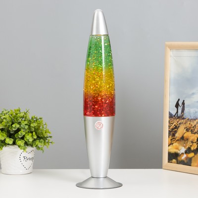 Светильник «Ракета перелив» 1×30 Вт Е14 (блёстки) 41.5×10.5×10.5 см