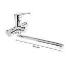 Смеситель для ванны Accoona A7109, однорычажный, излив 300 мм, с душевым набором, хром - Фото 2