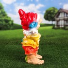 Садовая фигура "Гном с морковкой", разноцветная, гипс, 46 см, микс - Фото 2