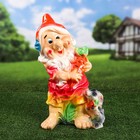 Садовая фигура "Гном с морковкой", разноцветная, гипс, 46 см, микс - Фото 5