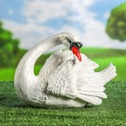 Садовая фигура "Лебедь", перламутровая, гипс, 30х18х21 см - Фото 1
