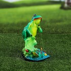 Садовая фигура "Лягушка на лилии", зелёный цвет, гипс, 22 см - Фото 2