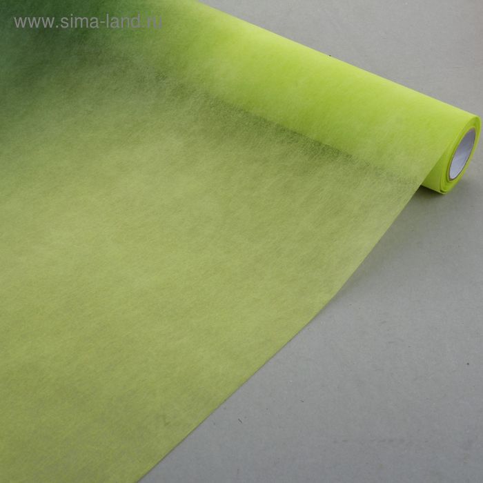 Фетр двухцветный салатово-зеленый 50 см х 15 м - Фото 1