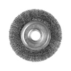 Щетка металлическая для УШМ ТУНДРА, плоская, посадка 22 мм, 125 мм - Фото 6