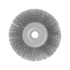 Щетка металлическая для УШМ ТУНДРА, плоская, посадка 22 мм, 175 мм - Фото 4