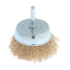 Щетка металлическая для дрели ТУНДРА, со шпилькой, «чашка», 75 мм - Фото 5