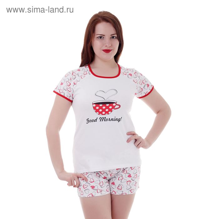 Пижама женская (футболка, шорты) W GM105, р-р 50 - Фото 1