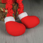Мягкая игрушка "Дед Мороз со снежинкой - длинные ножки" 55,5 см красный - Фото 3