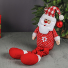 Мягкая игрушка "Дед Мороз со снежинкой - длинные ножки" 55,5 см красный - Фото 6