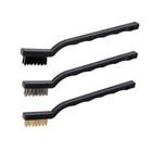 Набор щеток металлических ручных ТУНДРА, пластиковые рукоятки, малые, 3 шт. - Фото 1