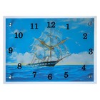 Часы-картина настенные, серия: Море, "Парусник", плавный ход, 25х35 см - фото 5868911